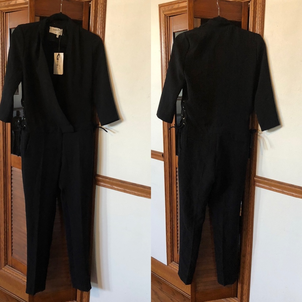 Ba&sh chiara black lace up side jumpsuit FINAL PRICE!! NO OFFERS CONSIDERED - Picture 5 of 9